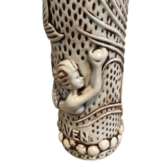 Pair Of Tiki Rob Ceramic Glazed Rumhaven Mermaid Pottery Vase - Picture 9 of 9